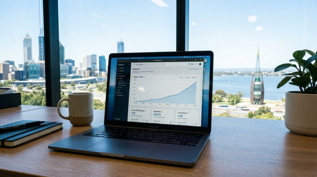organic vs paid search perth SEO strategy concept