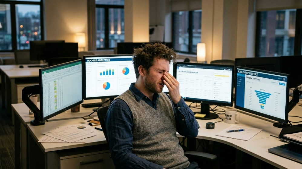 Digital marketing tools vs strategy showing confusion caused by too many tools
