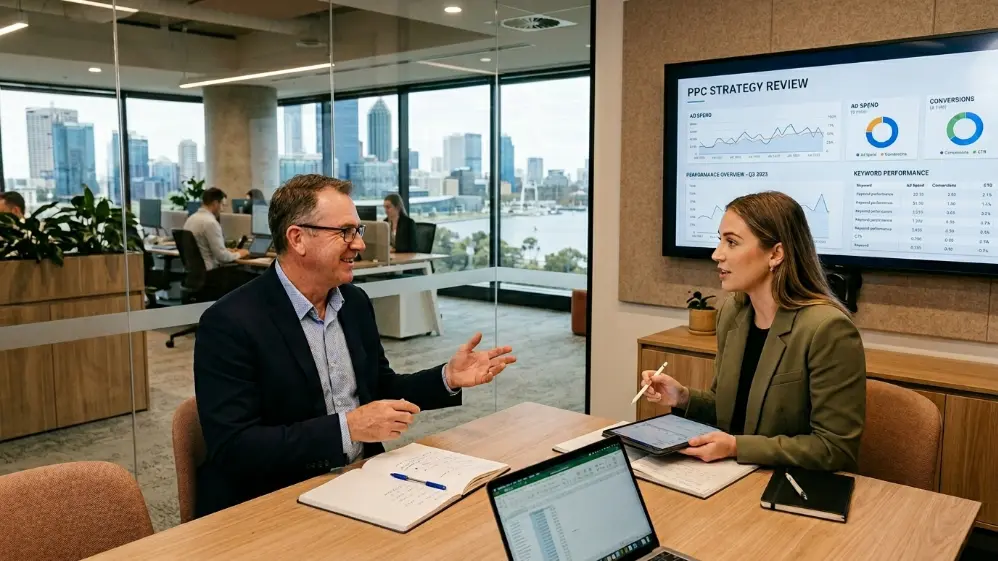 PPC agency Perth consulting local business on advertising strategy 