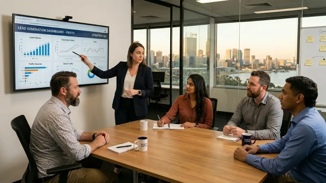 Lead Generation Perth strategy meeting for Australian businesses