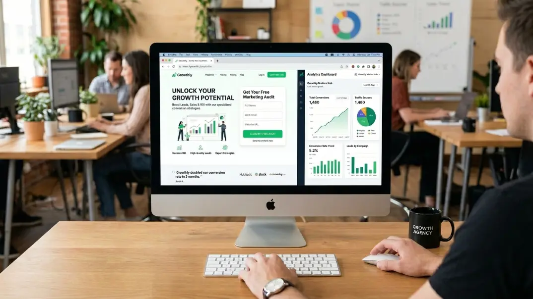 Landing page lead generation optimization dashboard for Perth businesses 