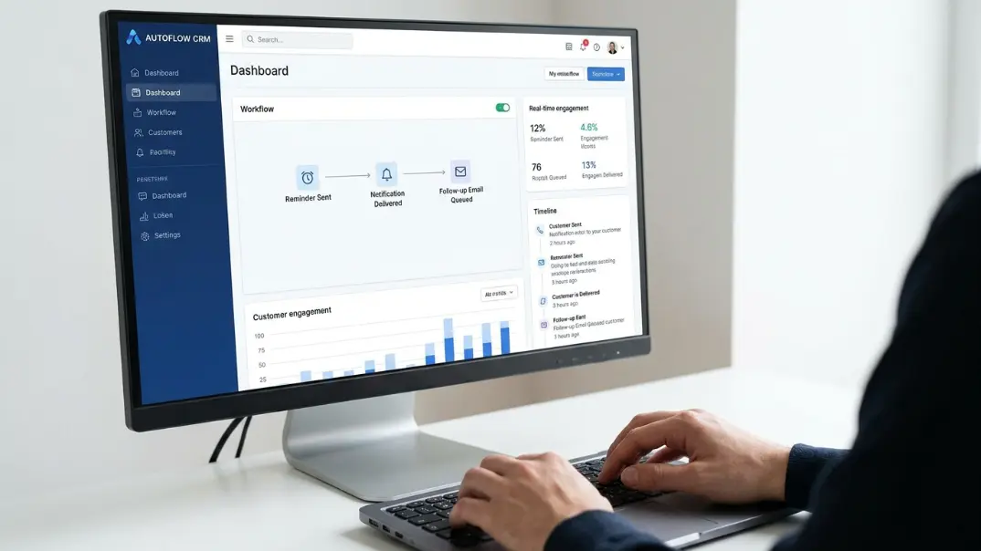 Customer follow-up automation system for small businesses. 