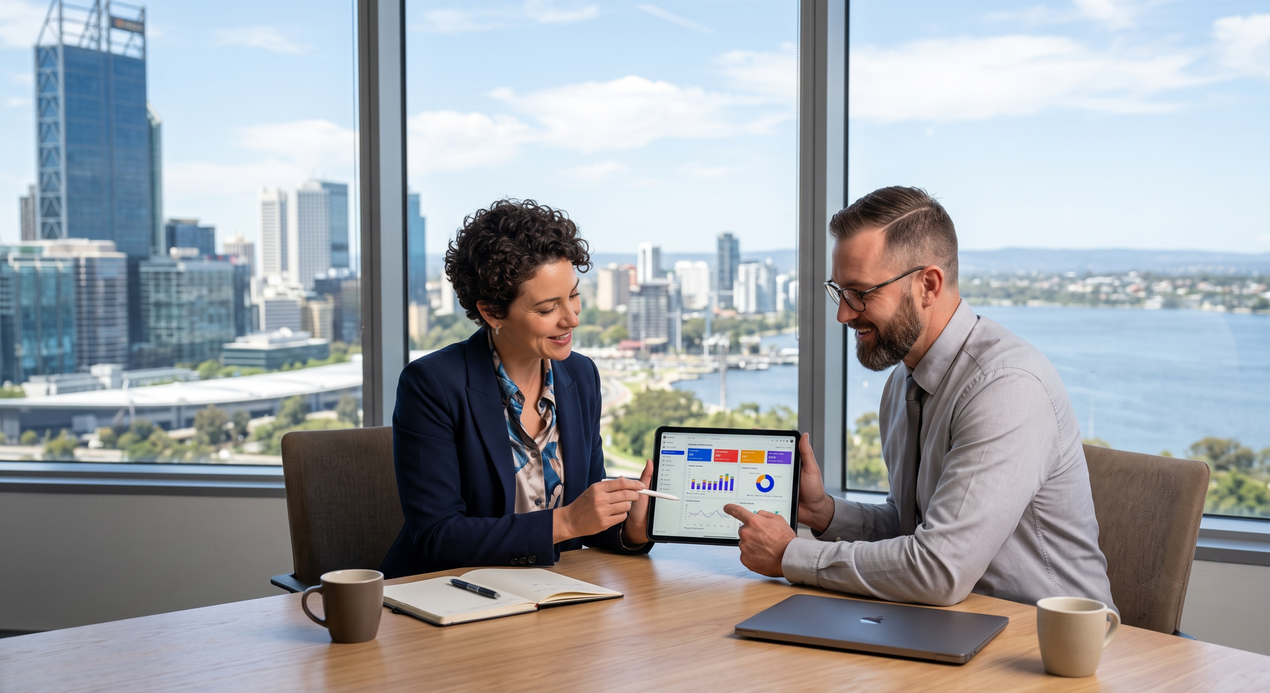 Social media agency Perth team reviewing engagement analytics