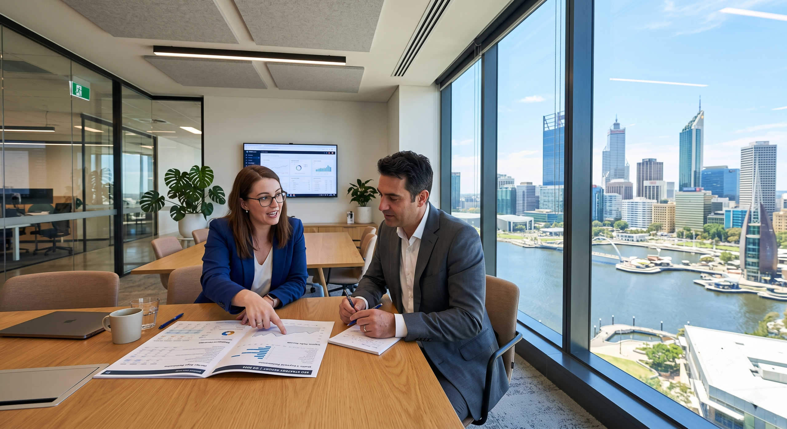 SEO Services Perth strategy consultation meeting with client