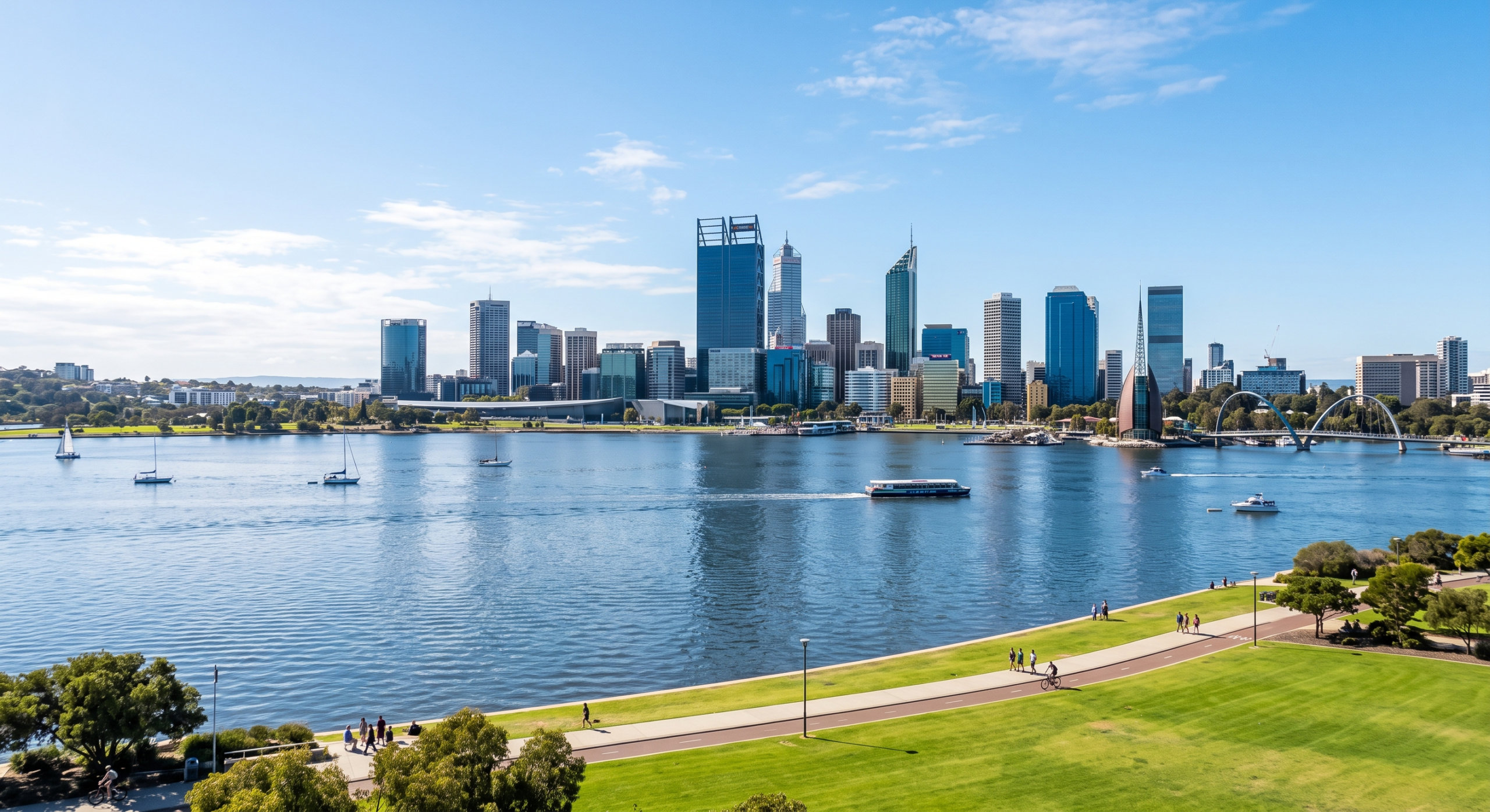 Perth skyline representing local businesses using SEO Perth strategies