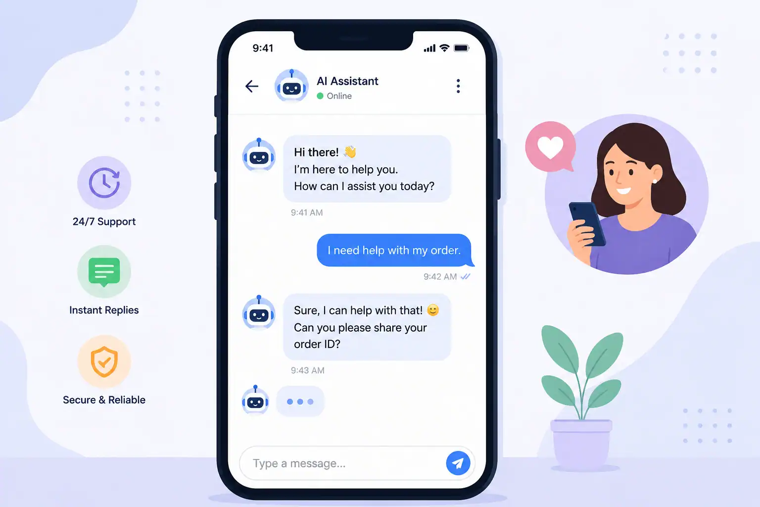 Chatbot agency Perth 24/7 customer chat automation example