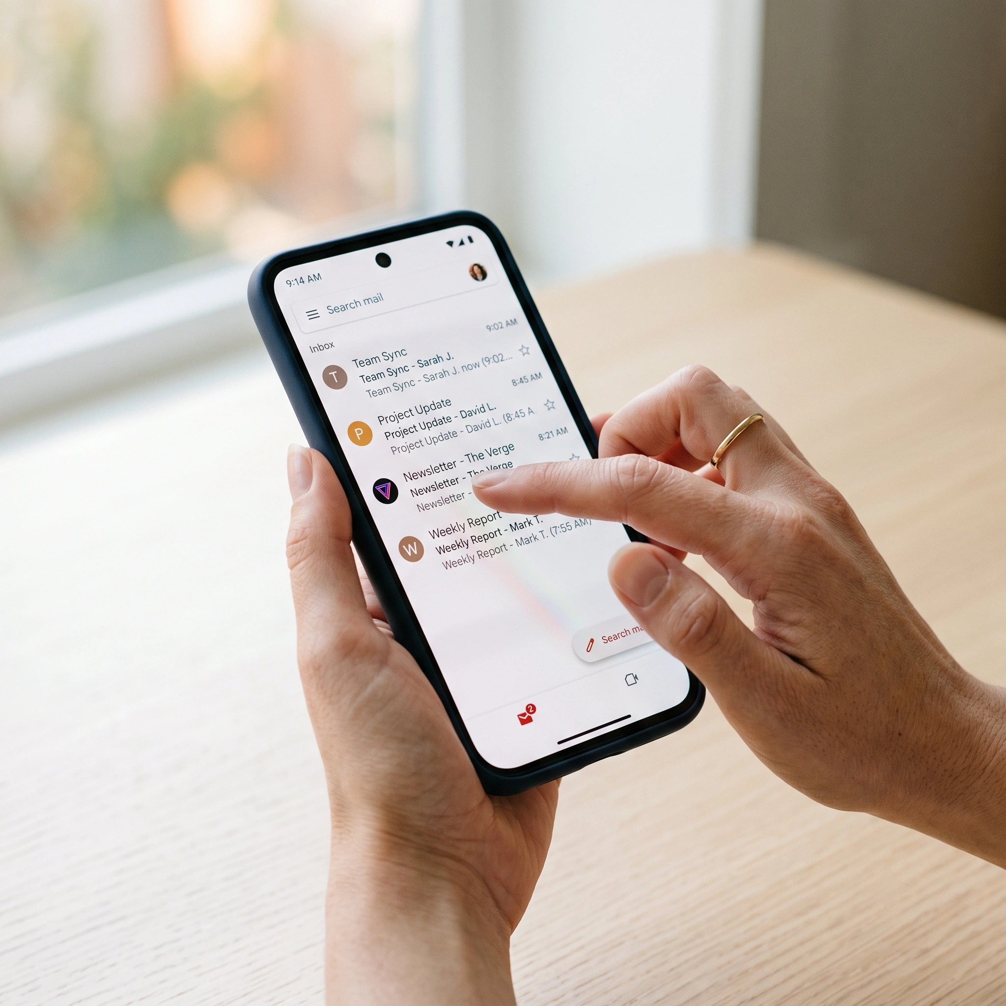 Email marketing agency Perth campaign viewed on mobile inbox